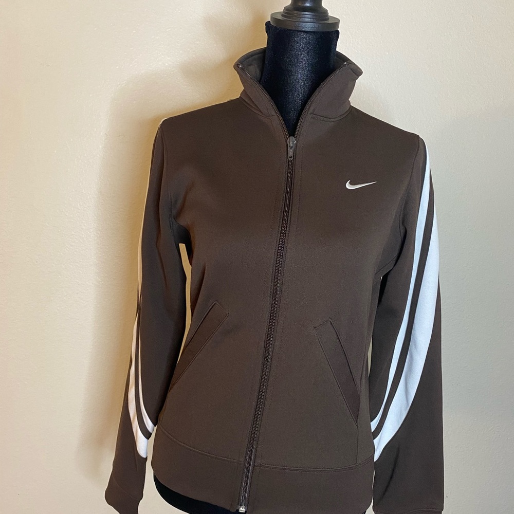 Brown Nike Tracksuit Jacket